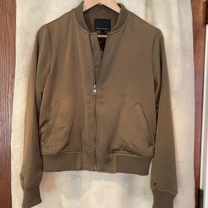 Banana Republic Bomber Jacket in Army Green